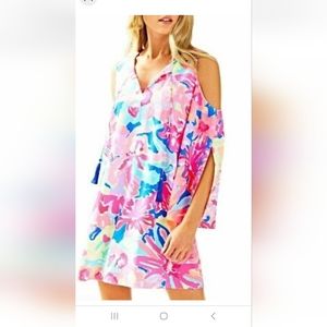 Lilly Pulitzer ladies Benicia Tunic Dress - Playa Hermosa- Multi - Size small